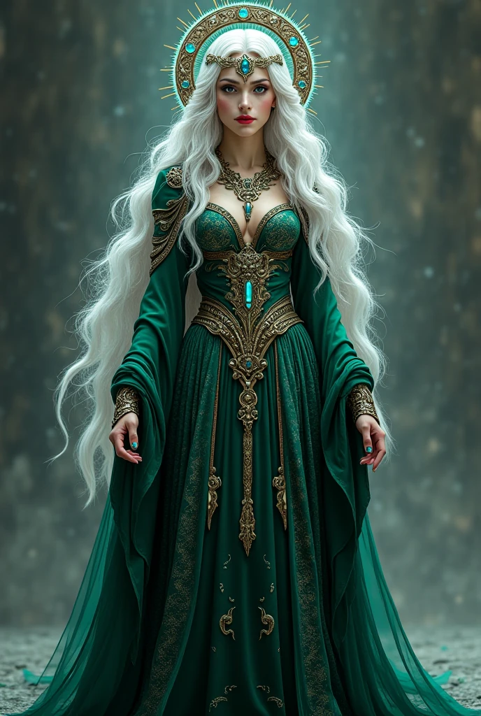 Silver Robe Ragnarok the of Realms and Time. Cloaked in dark emerald and silver robes that ...