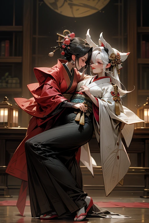 work,(Intricate details,Ultra Detail:1.2),Ultra-fine and detailed images, Hyperrealism, Muromachi Emaki, Muromachi Fantasy, Ink painting style, Capital Kyoto, Rampant Excitement, mystery, Dusk, Very beautiful devil pictures, Demon Miss with a Japanese sword, Demon Miss with a Japanese sword, Strong female warrior, A skilled swordsman, , 2Book corner, mouth with fangs, Eyes without pupils, gamble, Kumatori, Baihua Cool Orchid, Shura Flower, looks like he'20s, Beautiful black-haired devil, Sharp beauty, Beautiful red kimono, PhD. moonlight, Oiran, highest ranking Miss, oni girl, Female gangster, Ibaraki Douji, Shuten-doji, Inspired by Chen Yifei, Inspired by Francesco Hayez, Inspired by Hendrik Tebrugen, Gene=影响奥古斯特·多米尼克·安格尔的work, Inspired by Liu Jun, Gene=影响奥古斯特·多米尼克·安格尔的work, best quality, Perfect angle, perfect work, Perfect theme, Best Shot, Official Art, Movie Lighting, Figurative Art, Beautiful and expressive paintings, Beautiful art illustration, wonderful, Cruel beauty, Clear, mystery, best quality, Official Art, perfect work, Perfect angle, Best Shot, Women only, Clear outline, Pretty face, The devil lurking in the darkness of Kyoto, King of Chimimur, A ruthless demon Miss, Demon Queen, Female gangster, Full body tattoo, Wide, Rashomon, Fubuki Sakura, Miss'Ashura, Liquor, phantom