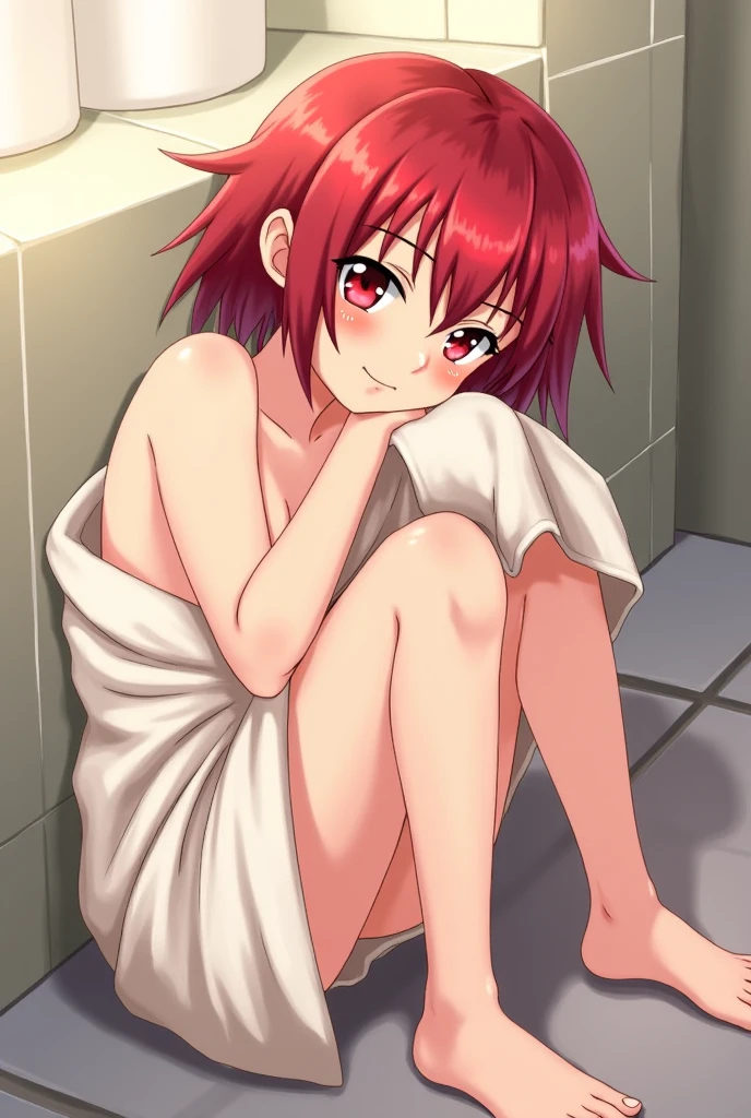 ((pixel-perfect, detail-perfect))), solo nude, 1girl, maki nishikino, eyes violet, style moe anime love live, smile, completely nude,body erotic, vulva vagina dripping urine, sauna, open legs, masturbating, large extreme filesize, ultra quality high
