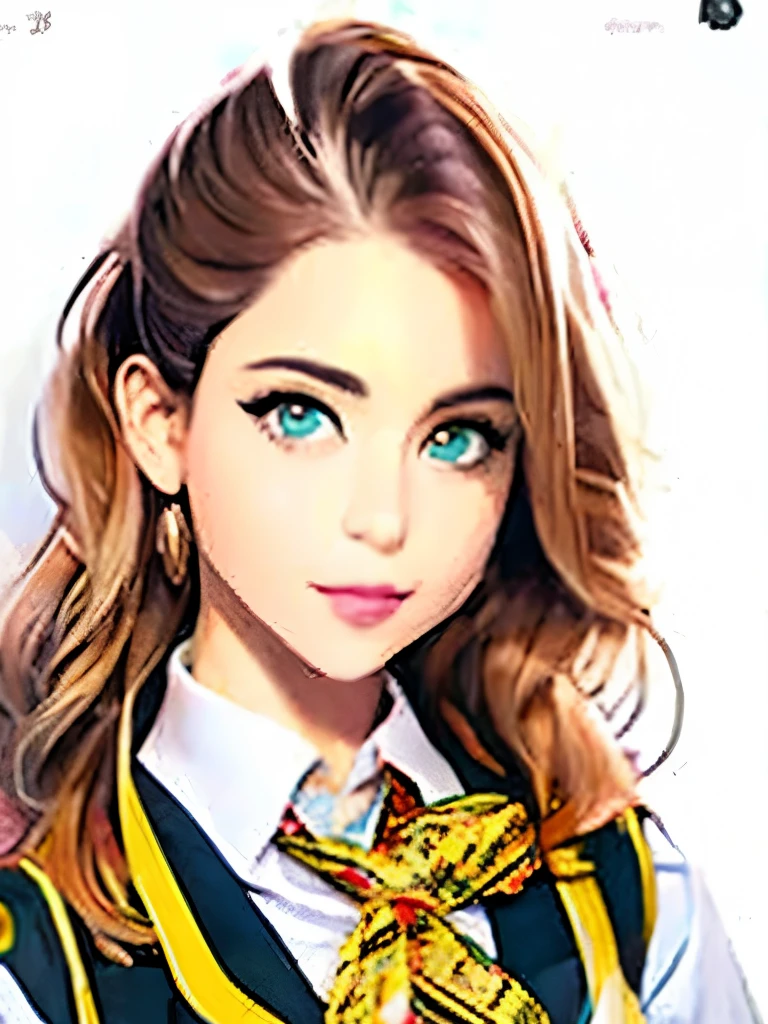 a close up of a woman in a skirt posing for a picture, a portrait by Eve Ryder, trending on cg society, process art, dressed as schoolgirl, cute schoolgirl, hyperrealistic schoolgirl, realistic schoolgirl, a hyperrealistic schoolgirl, of a schoolgirl posing, school girl, wearing headmistress uniform, wearing school uniform, wearing a school uniform