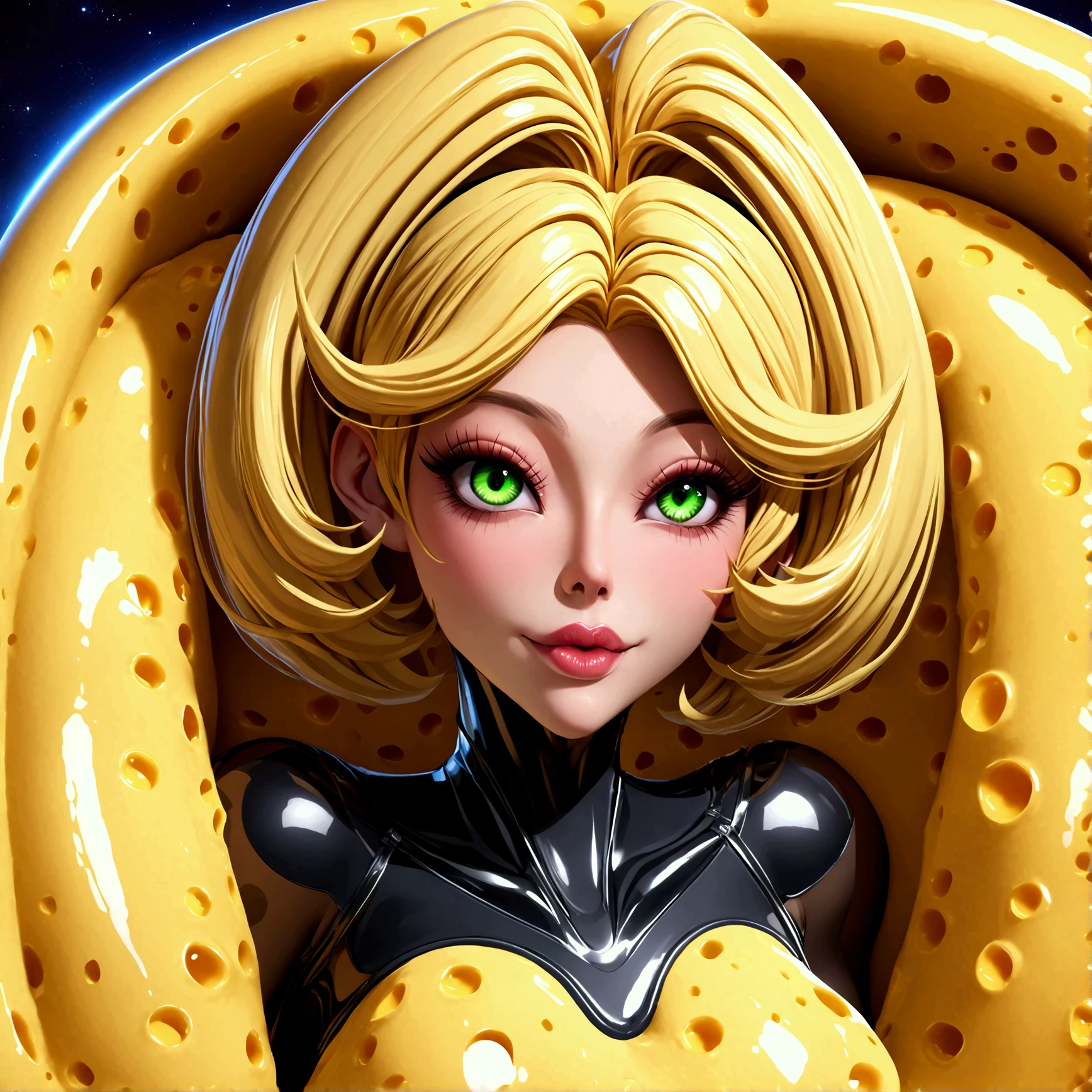 Female alienjellymilf with giant lips big eyes shiny cheesebody fully turned into shiny cheesebody,High Resolution, 3D Rendering, sexy,Large breasts, fully dressed in cheese, Alien turning humans into cheese, cheese goddes, turns humanity into cheese, cheese, cheesing girls, transforming girls cheese, 9girl becomming cheese forever, cheese females fully cheesed, everyone becomes AlienCheese, cheese legs, cheese face, cheese breast, cheese arms, shiny eyes, Looking at viewer, seductive smile, wants to have me, wants to turn me to, serounded by some other females that are fully 100% bodycheesed, cheese faces head, a.i. Makes this reallity for me, humans turned into female cheese, humans turned into femalecheese, humans fully turned into cheesefemales, seductive cheese, cheese has femalehumanbody, Alien Milfs want to breed with me, vagina, cheesedildo strapped on, Female alien turned into cheese, female aliens turned into cheese, aliens same size as human, female cheese aliens abduct me, vacuum cheese bed, female aliens from cheese, sexy seductive cheesealiens abduct me, cheese aliens abduct me to there planet, cheese aliens are super horny, aliens are ultra horny, female alienjelly flirts with me, female alien put me in a vacuumbed, female alien encased me in vacuum bed, female alien sucked me in a really tight vacuumbed, i am a female inside a tight latex cheese vacuumbed, Alienvacuum device, Alien Milf Looking at viewer, Alien milf put me in vacuumbed, 1female inside vacuumbed, 1female inside tight latexcheesevacuumbed, alien milf to horny wants me instantly, alien milf abducts me now, alienmilf has big lips, giant aliensucking lips, milking machine attached to my breast, giant full lips milking my breast, milk machine is milking female breast, breastsucking liquidcheese from breast like a cow getting milked, alienfemale have intense big lips, intense big sucking lips that suck viewer air tight, Alien female turned viewer in cheese, viewer inside vacuumbed