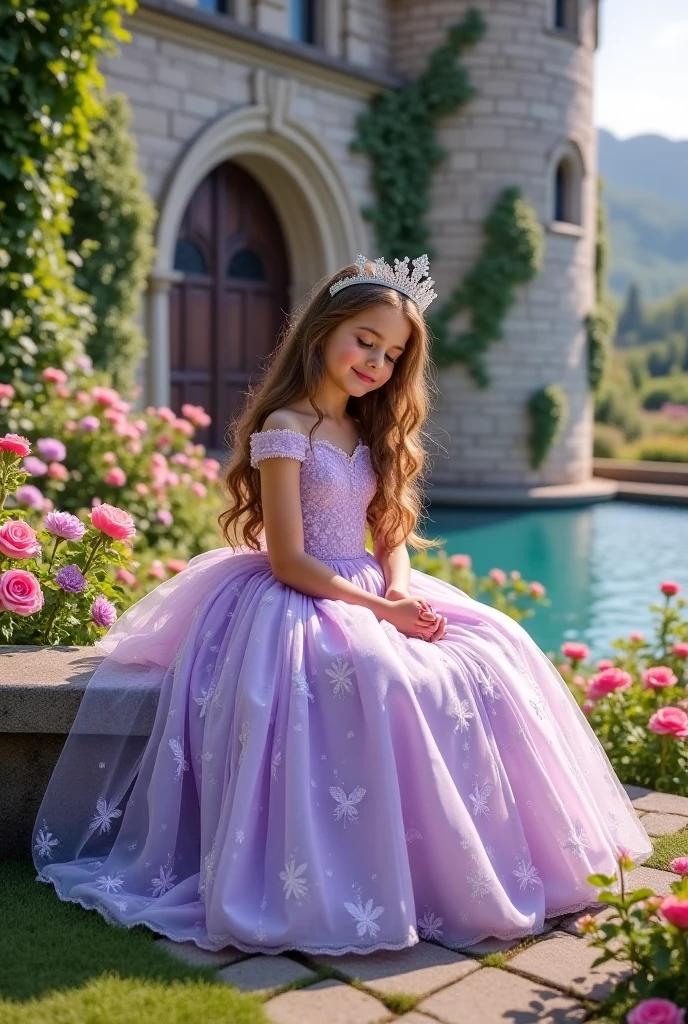 long hair blonde, em um vestido roxo sentado em um fardo de feno, lovely languid princess, lindo modelo jovem, wearing purple romantic tutu, Retrato da princesa da fada, Em um estilo de Halloween, Princesa Bonita, lovely dark autumn princess, imagem de alta qualidade, princesa fada, Conto de fadas de bruxa, vestido roxo, menina jovem bonito, fantasy fairytale story, Tirado com uma Canon EOS 5 D