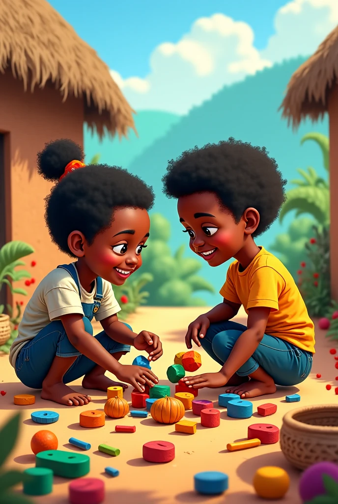 Scenario, bottle, autism, puzzle, a child, Brazilian, colorful, magic, brown skin, pixel