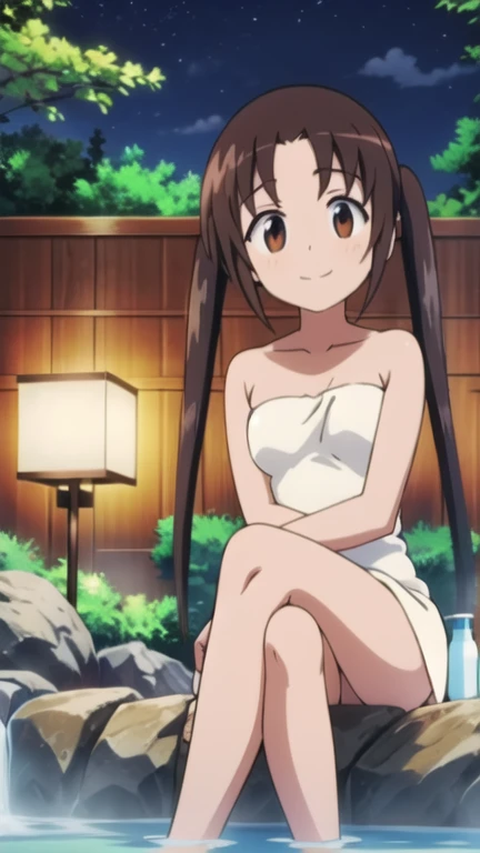 A tanned-skinned anime girl lies despondently on the ground, her hand cradling her abdomen in agony. Her fabric revealing the faint outlines of her ribs. Long sun-kissed locks cascade around her face, concealing it from view. Her despairing expression, etched with lines of hunger and suffering, speaks of a life devoid of sustenance. The sunlight filters through the foliage above, bathing her emaciated figure in a warm, golden glow that accentuates the definition of her bones. The bikini top clings to her body, leaving little to the imagination, she lying down on the forest floor with her eyes closed in immense pain and suffering from hunger