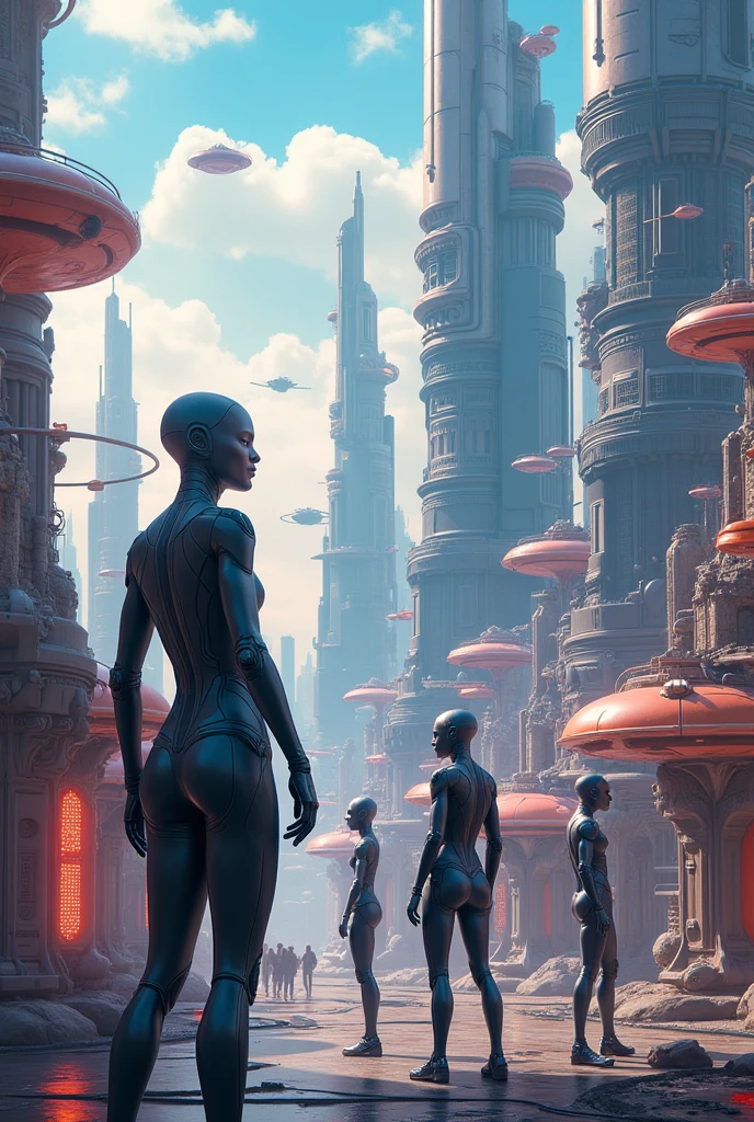 The world of tomorrow dictated by artificial intelligence in highly realistic 8K photographs