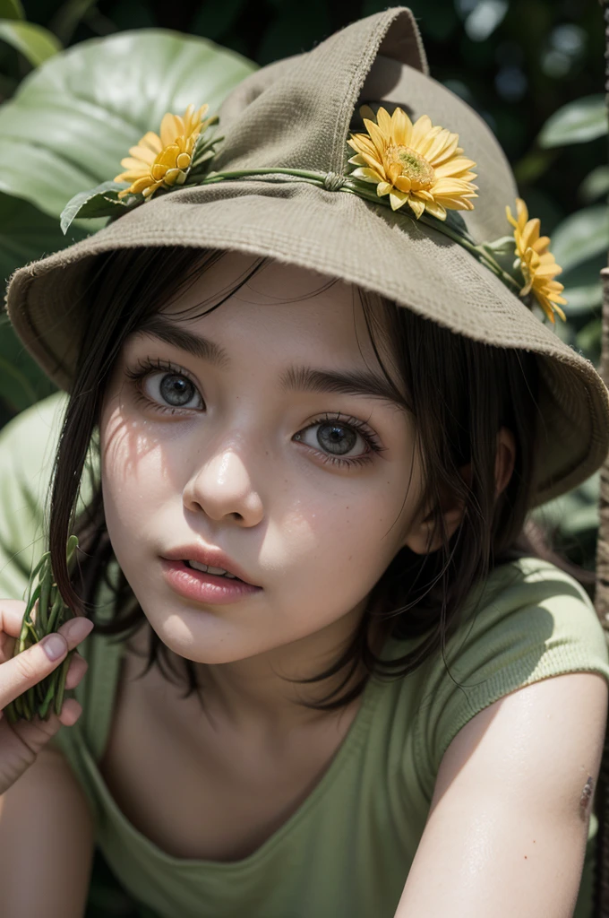 There's a little girl holding a green apple in her hands, holding an apple, one holds apple in hand, Shutterstock, with apple, foto de retrato em close-up, Garotinha, elma, childrens, Foto de Stock, retrato closeup, garota, Imagem de Stock, iStock, cortar, picking apples from a tree, garotada, foto de retrato, a apple, menina jovem bonito
