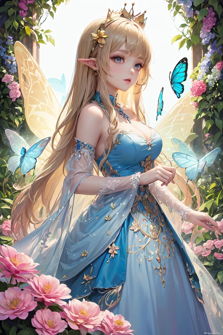 White Lace, Gorgeous highly detailed young lady with intricate white lace dress, beautiful long wavy hair, intricately detailed blues eyes, Seductive, Attractive, Elegant, Lumen Global Illumination, Scenic, Hyper-Realistic, Hyper-Detailed, 8k, Fliegenpilz,Artgerm, Wlop, by Greg Rutkowski