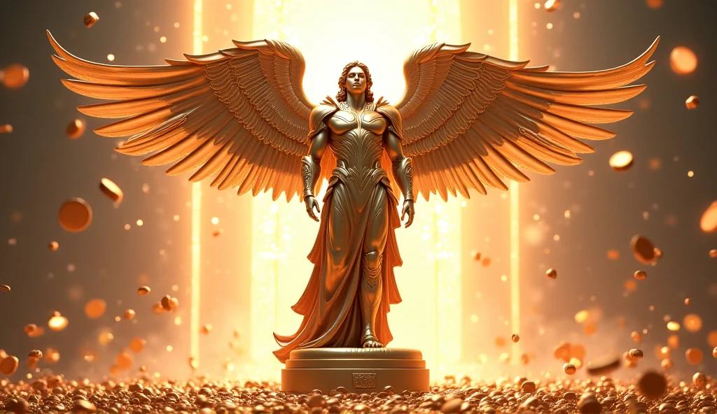 Create an image of a trophy that says "godlevel 3vs3 champions" ultra realistic