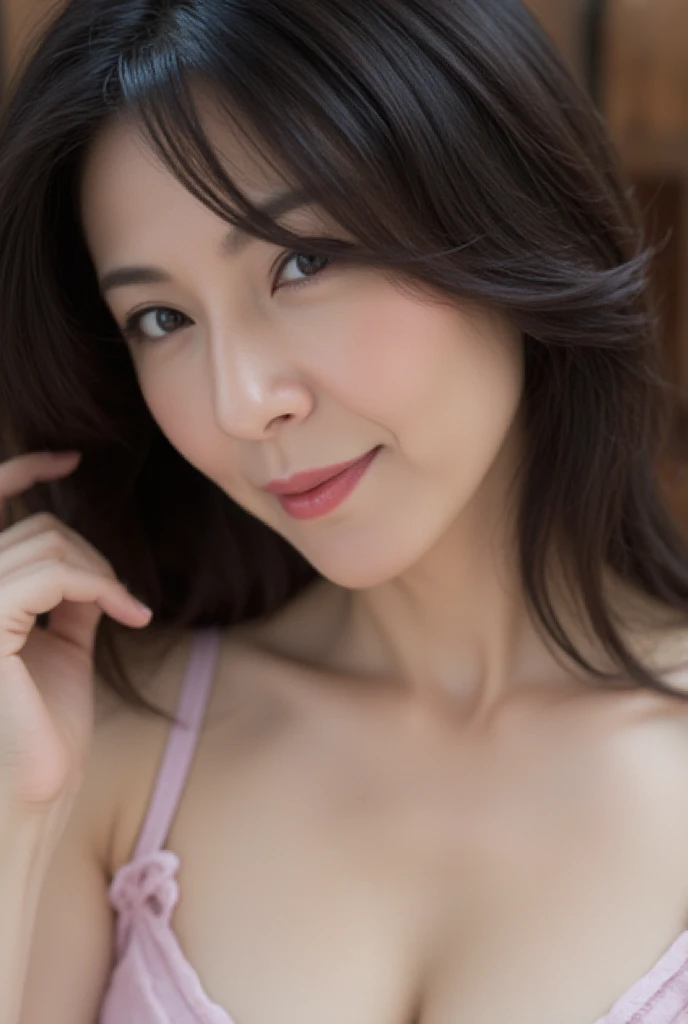 top-quality、masterpiece、超A high resolution、Full body portrait、(Photorealsitic:1.4)、Raw foto、masterpiece,top-quality,higher rank,(A MILF_femele:1),(Naked:2), (45 year old MILF :1.3),barechested,nudde,are visible, teats,large full breasts,cleavage of the breast,Very big breasts,full body Esbian,Colossal tits,a navel,hyper realstic,Being in an abandoned house,deadpan,agony,Scream,Saggy