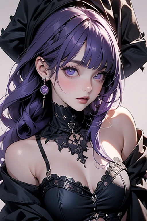 強力なスーパーevil女がクローズアップでポーズをとる, Black Goddess (Bare shoulders), length, Flowing purple hair, View your audience, Highly detailed face, Perfect hands, Blue smoke swirling around her, evil事を愛する, Captivating blue eyes, Dark fantasy, , realistic girl rendering, 8k artistic german bokeh, Enchanting girl, Real Girls, Gurwitz, Gurwitz-style artwork, Girl Roleplay, Realistic 3D style, cgstation Popular Topics,, 8K Portrait Rendering,(truth,truth:1.4)、Genuine, Symmetric, High detail, Esoteric arachnids lady, Spider Queen Elise, League of Legends, Esoteric arachnids, Combat Stance, ( The body is made with liquid metallic paints in metallic mauve and metallic black..、It beautifully depicts the female form..。), length, Sharp Fangs, nature, ((Complex metallic colors in the foreground)), (( Fluid Mechanics, The most beautiful smooth scale face makeup, Smirking expression)) - Dark blood, Onyxia、Noir painting of a beautiful young witch, length purple hair, dark purple lips, evil, evil女, smile, Black Prom Dress, She is coming to you, close, Bright Blue Eyes, Surrounded by swirling pink smoke, Genuine, High detail, Highest quality