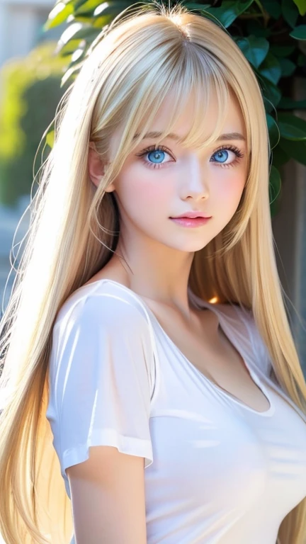 The most beautiful faces in the world、Very beautiful super long silky golden shiny blonde hair、Shiny silky straight hair、Super long bangs swaying in front of your eyes、Sexy 17 year old cute girl、light blue eyes、Pure white beautiful skin、Glossy skin、ponytail、small face beautiful girl、comb your hair、Bright look
Shiny bright blonde hair dazzling sexiness、 cute sexy little beautiful face 、Glowing hair dancing in front of cute face、long silky bangs that cover the eyes、Very beautiful, bright, light blue, big eyes、very big eyes、Hair that hides the face、super long blonde hair、Sexy and cute young woman、Super long blonde glossy and light hair,,,、Clothes、T-shirt、big breasts、shy and cheerful expression、white beautiful skin、cheek gloss、small face beauty、