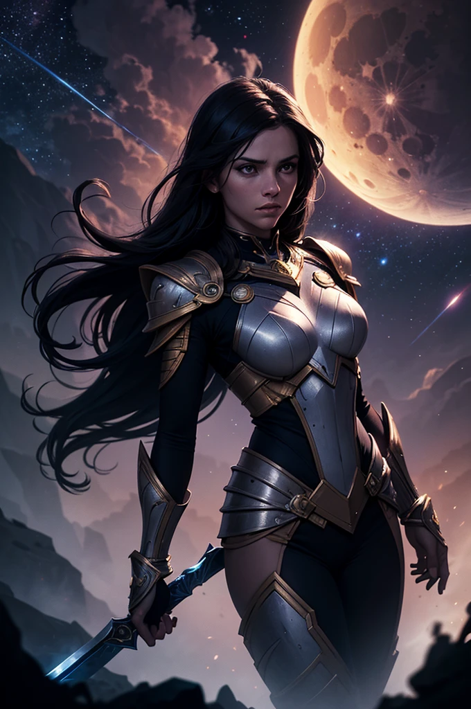 solo,1girl,portrait tiefling female,dark gray skin,(sitting on hill,looking at stars),hyperdefined,intricate detail,complex lighting,detailed background,fantasy aesthetic <lora:tiefling_offset:1> <lora:add_detail:0.6>