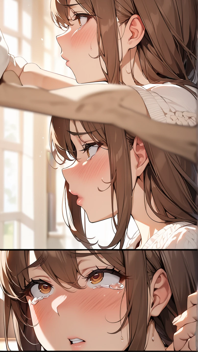 (((well-shaped breasts、、nudde、barechested,very small areola、very small nipples、taut breasts、medium breasts、)))(extremely detailed photo)、(​masterpiece)、(top-quality)、(ultra-detailliert)、Breast exposure、(very small areola、nudde、barechested) 、teats、Full-fledged chest、Nothing is worn、(medium breasts、、very small areola、very small nipples )、Exposure of)、Breast exposure、pink areolas 、nudde、barechested、exposed breast(medium breasts、very small areola、very small nipples)、Realistic human skin