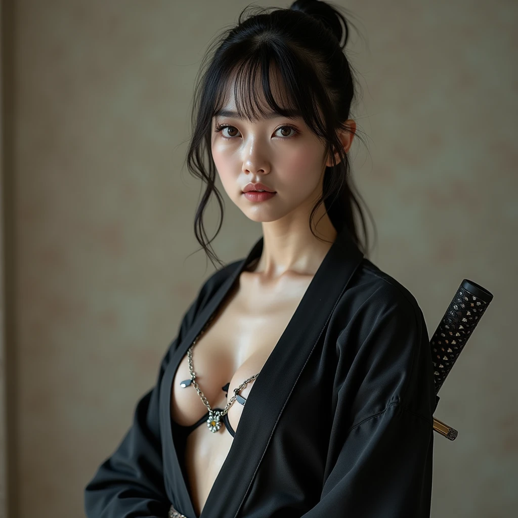 Draw me a samurai sword