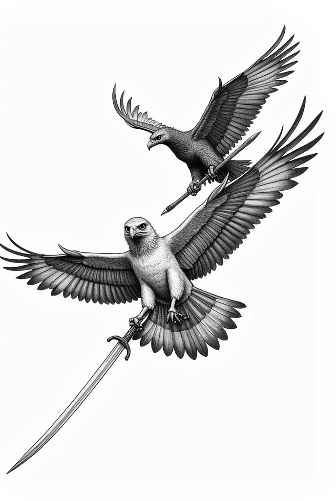 Creat a image of from sindhbad jhaji novel where a an eagel carried  sindhbad in sky from his ship. Note not to fill any color leave space.  Please make it coloress white photo , only draw outlines i didnt want black and white