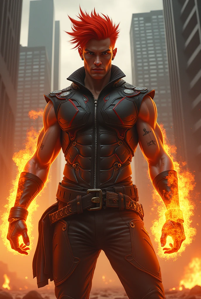
Amazing, fine details, solo, male piece, red eyes, white hair, well-built, muscular, young, men, short hair, cold face, full nude, wild, hot, big bulge, naked, FULL BODYSHOT, open leg