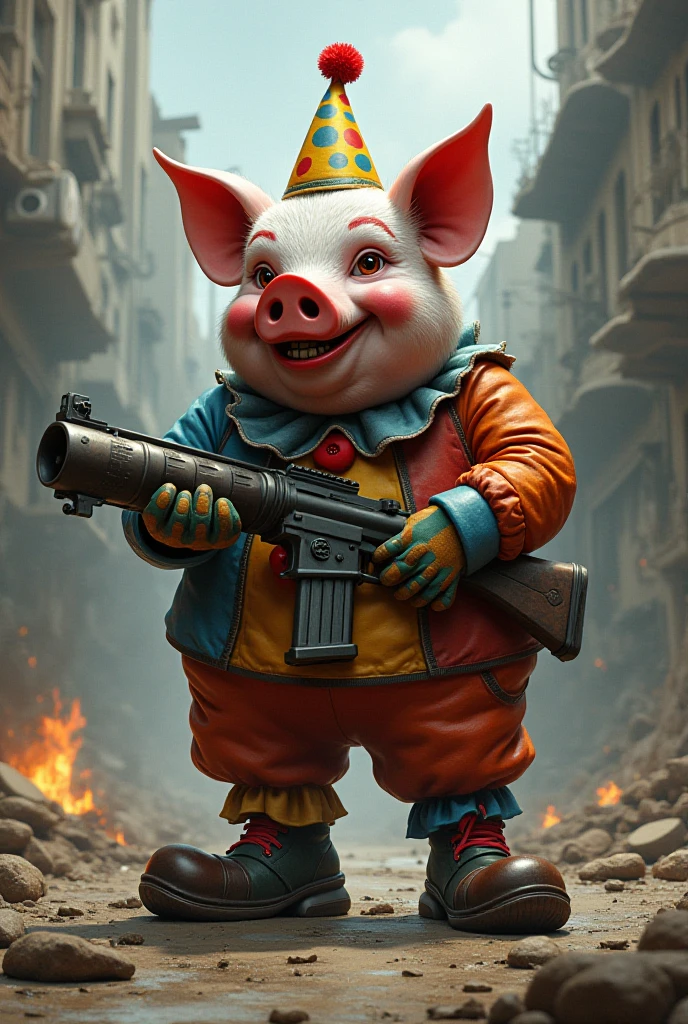 a pig ,thug Chinese style sword