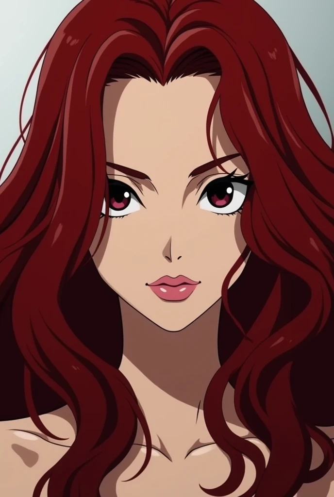 little girl with curly hair, three eyes, brown hair, eye on the forehead