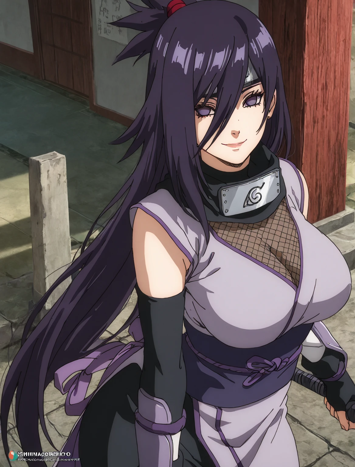 Shion
1girl, belt, breasts, cleavage, collarbone, holding, holding_sword, holding_weapon, horns, katana, large_breasts, long_hair, open_mouth, pants, ponytail, purple_eyes, purple_hair, purple_jacket semi transparent, open shirt, , single_horn, solo, sword, very_long_hair, weapon, room_background,(((Woman lying on bed,Representing a woman from below with a low angle shot,)))