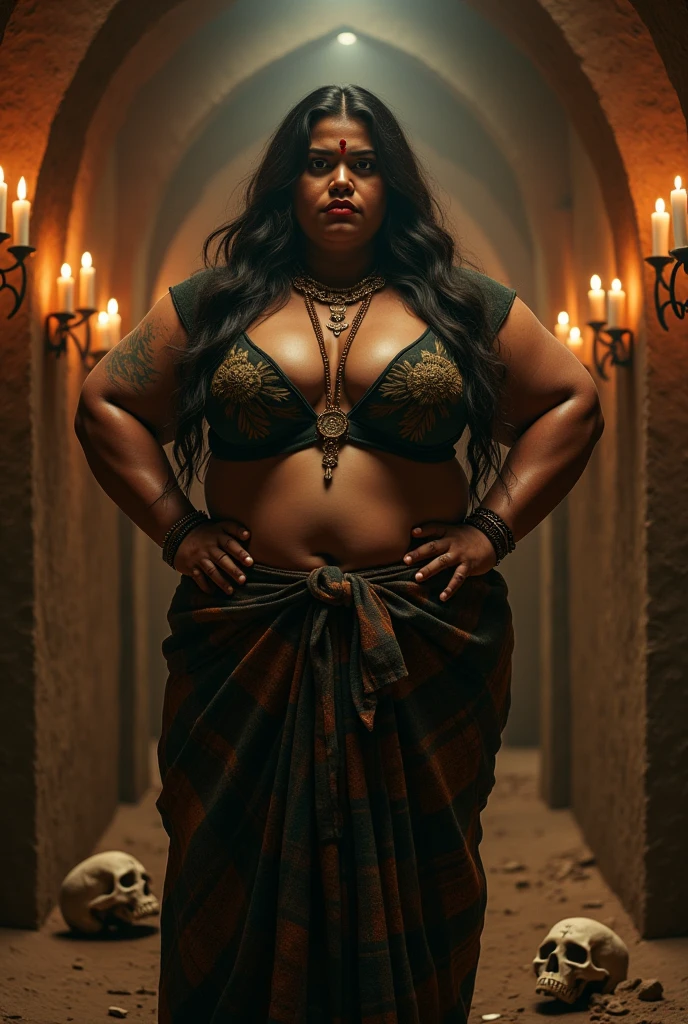 Majestic atmosphere,indian astrology,Looks like Aparna Dixit, full body Closeup shot, Big chubby aunty, milf, cougar lady witch, horny Gothic milf, 50 years old gorgeous mature lady, pervert demoness, demoness of lust, curvy, black lips, horny face, extremely gorgeous, thick figure, heavy physique, voluptuous, curvy, sexy figure, Fashionable portrait of androgynous alien looking witch wearing veil, glowing eyes, futuristic design, minimal details, givenchy, photoreal, 200mm, hd, f/ 2.0, highly detailed, surreal, sexy beautiful evil woman, sexy bold sequin Saree with strapless Bra, chudail, Pishachini, horror genre, blood-thirsty enchantress, powerful female spirit, eerie, drop dead, in the style of red and blue, (intricate details, hyperdetailed:1.15) (skin texture:1.2), dark Moody tone, cinematic lighting, haunted place in background, Fortune telling hall
