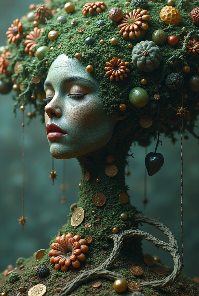 (top-quality:1.4)、(masterpiece:1.2)、detaileds、Convoluted、hight resolution、Irridescent color、 Fused the best aspects of the monster's human form with the innocent charm of a precocious 、Fascinating and fascinating creatures in otherworldly shapes、Scale、wingspan、Green grass、Textured、Convoluted、a gorgeous、。.。.3D、Very detailed and decorative style、Tim burton、Dale Chihuly、Bruce Chen、Cyril Rowland、 h. r.giger$purah$grid:Real Lenoid Afremov style、Wetty、fire、most beautiful image in the world、