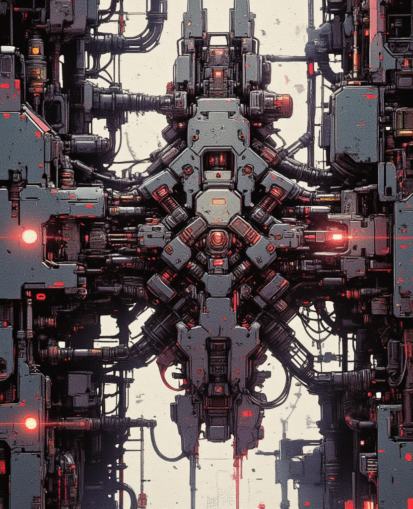  in the style of ck-mgs ,  a piece of digital art in the style of cknc,  futurism,  hardcore mechanical punk style ， Highly advanced Cosmic Starport,  small armored spaceship , Entering and leaving Starport 