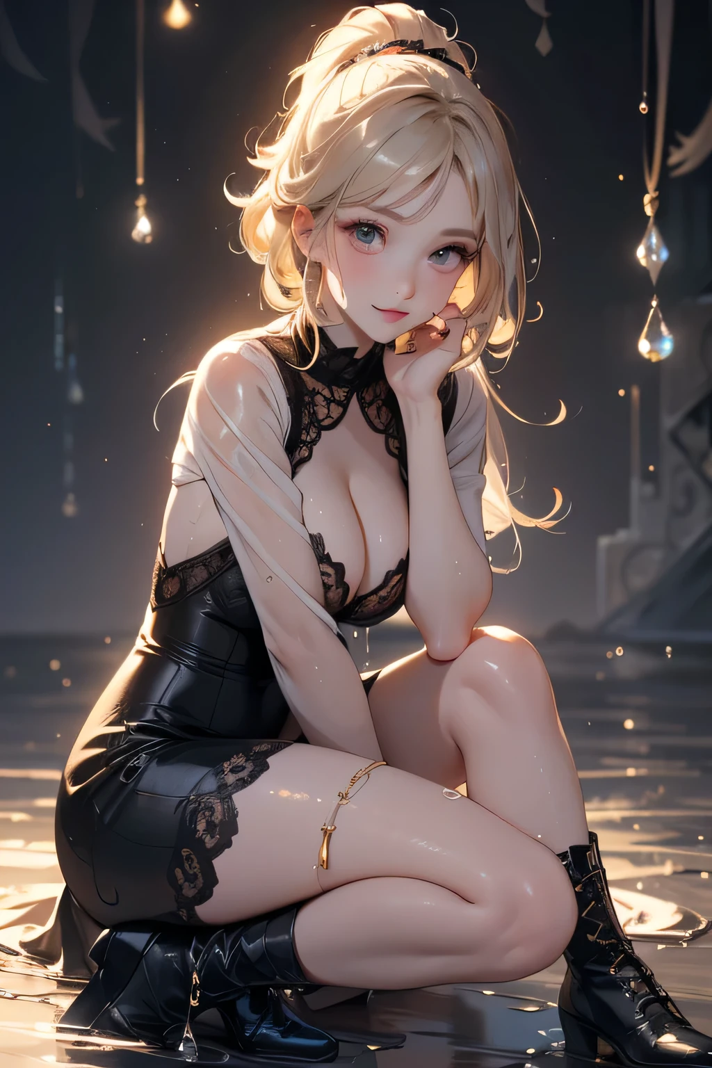 (Highest quality)), ((masterpiece)), (detailed), Natural light,Perfect Anatomy,One Woman,Cute woman,Very sexy,,young woman,Small breasts,とてもSmall breasts,Woman squatting with knees raised,Spread your legs,
Beautiful woman,8-head body line,Small face,Beautiful Face,Big eyes,Beautiful Eyes,blue eyes,Beautiful double eyelids,Beautiful teeth alignment,Beautiful body lines,Slender body,Beautiful Hands,Beautiful feet,Long hands,Thin legs,Long legs,Long and supple hair,Shiny Hair,Beautiful blonde hair,Full Body Shot,Embarrassed expression,blush,Crying face,mouth half open,Drooling from the mouth,tongue sticking out wide,Beautiful shoulders,Beautiful clavicle、(Sweat),((Steam 1.4)),Embarrassed expression,blush,humiliation,Shoulder out,Beautiful shoulders,Beautiful clavicle,Not wearing a bra,(((Valley 1.2))),White socks,Black Loafers,Black collar,Twin tails,Completely naked,Browsing Caution,Plenty of love juice from the pussy,There's a lot of love juice on the floor,Pussy in full view,Ahegao,(((Whole Body Bukkake 1.8)))