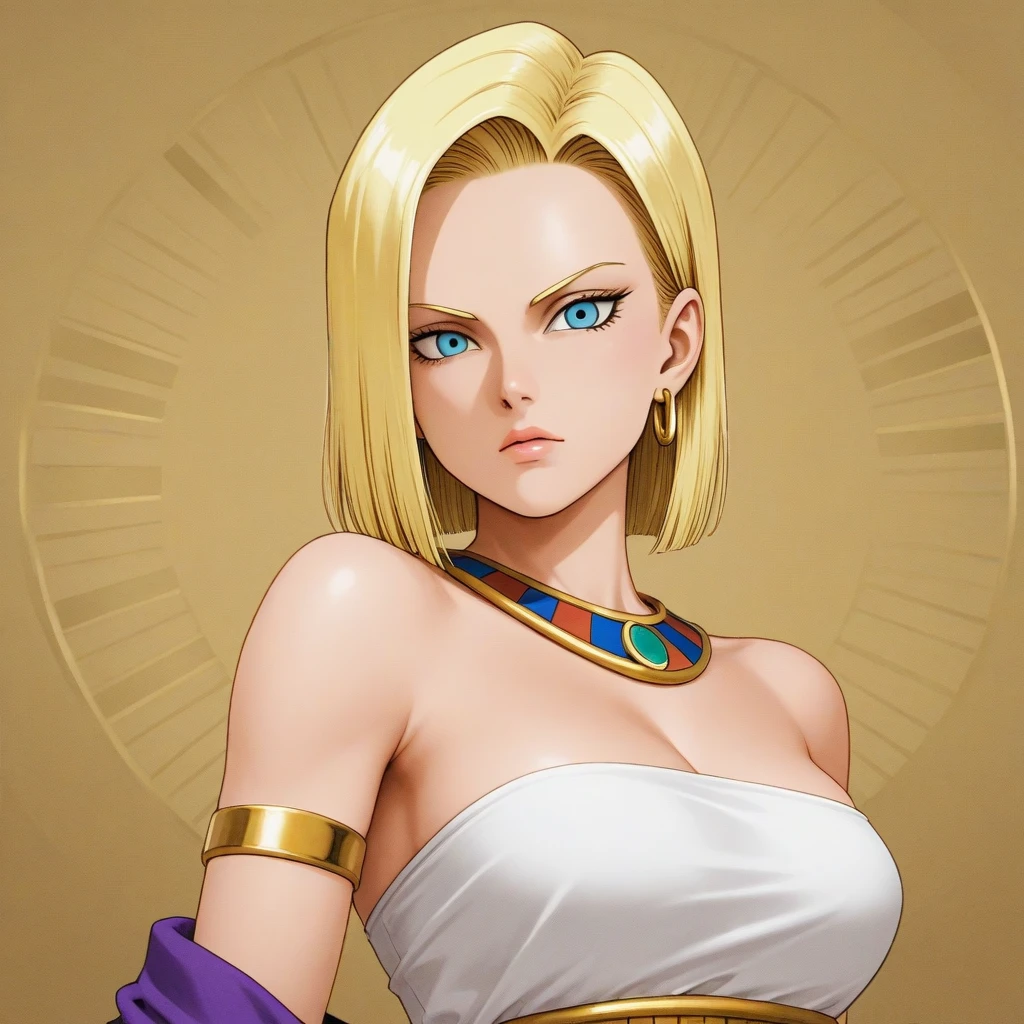 Android 18 image of Dbz as an Egyptian goddess