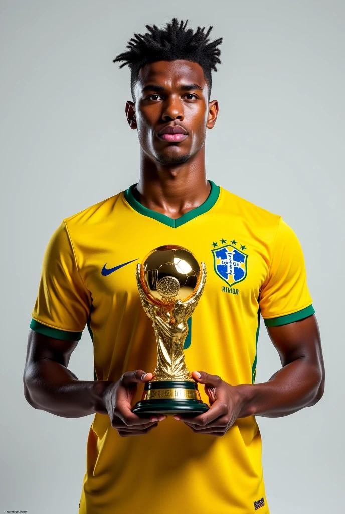 Neymar with a Ballon d'Or