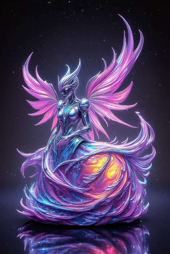 Translucent ethereal aliens, highly detailed surreal vfx,oc rendered,