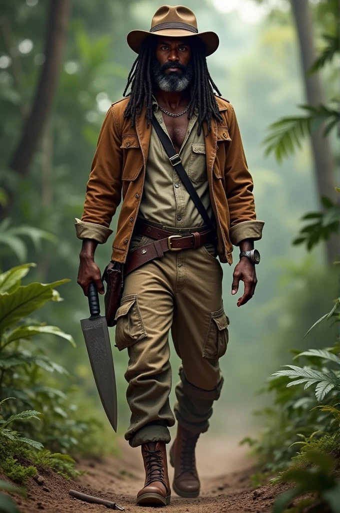 Create Bob Marley wearing Wolverine's clothes