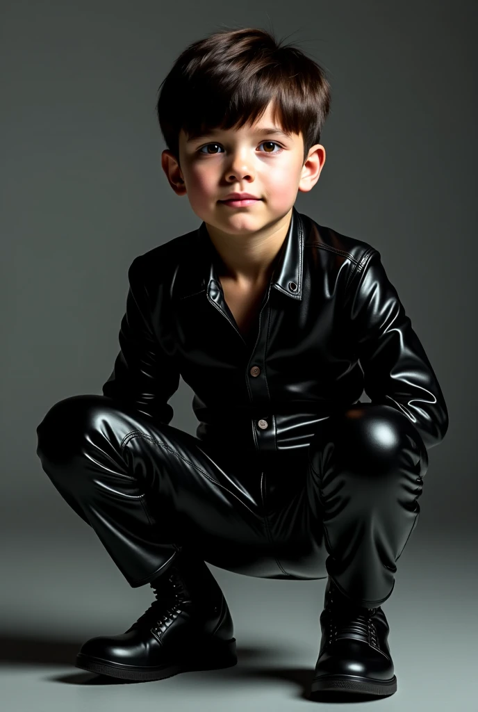 Little 11 Jahre old Boy with very tight pants and big testicles