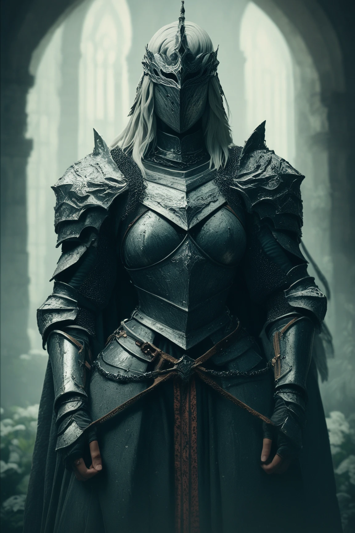 A dark souls style medieval fantasy armor