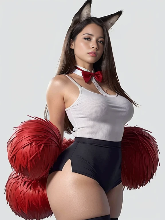 mThere is a beautiful Brazilian woman posing with Minnie Mouse for a photo in front of a Mickey Mouse, Ninnie Mouse Disney artist, photo taken in 2018, at Disney, in the adventurous Disney Orlando, exclusive, Disney-style costume, Mickey Mouse's house, inspired by Disney, summer season, Disney character, at Walt Disney, incredible!
The Brazilian is wearing formal clothes, a red shirt and dark blue shorts.
A beautiful Brazilian woman, with white skin, dark brown hair. She is about 45 years old, 165 cm tall and weighs 56 kg. Her body exudes glamor and her face is a definition of beauty. Slender body, thin waist. Highly realistic, hyperrealism, very elaborate skin. Clear photo, high resolution, high quality, masterpiece, 16K photo, high contrast, masterpiece, NUDE, NUDITY, NFSW.