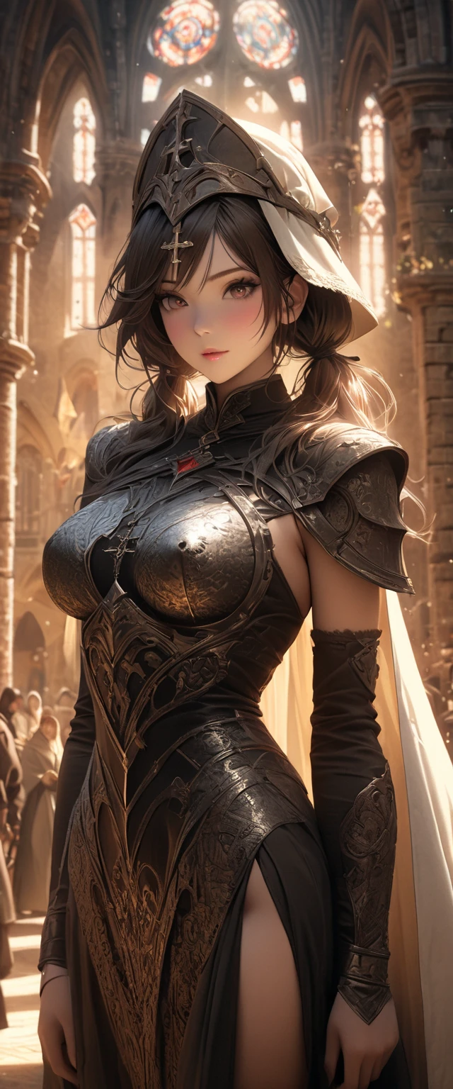 Masterpiece, of the highest quality, ((((Realistic, Photorealistic: 1.37)))), (((1 person)), 8K, very delicate and beautiful, wonderful, official art with attention to detail, ridiculous, incredibly ridiculous, huge file size, super detailed, very detailed, (beautiful detailed petite girl), very detailed eyes and face, beautiful detailed eyes, light of the face, nsfw, (one girl), watch viewer (perfect female figure), slim waist, (Korean beauty), (full body), big breasts, standing, (belligerent), ((red devil)), black little horns, red combat uniform, abdomen, with bangs, feminine look, anger