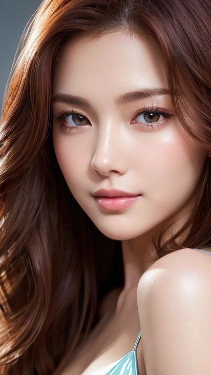 (8ก, Highest quality: 1.2), Extremely detailed, thorough resolution, (realistic, realistic photo: 1.37), Portrait, high definition RAW color photograph, professionally arrested, high definition and beautiful, high definition, 8ก Image wallpaper, Amazing details, Big file size, highly detailed beautiful girl, Extremely detailed face, Finely defined eyes, The skin has a fine texture., Every feature is meticulously displayed., The fingers were neatly outlined., The nose has a precise shape., expressive lips, perfect anatomy, background is not blurred, one story, (20:1.2), Twenty generations, cute girl, realistic