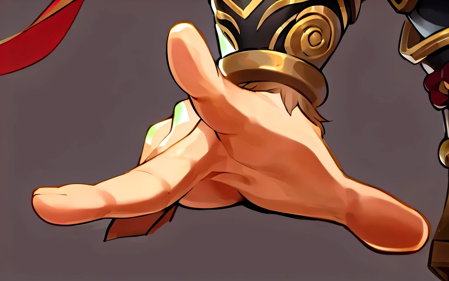  Metal details of the hand structure