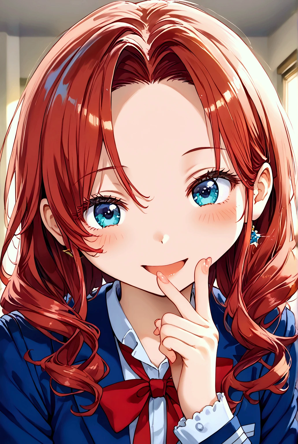 ((masterpiece)), ((best quality)), (ultra-detailed), (lovely), watercolor, happy little at school, white and blue uniform, playing with friends