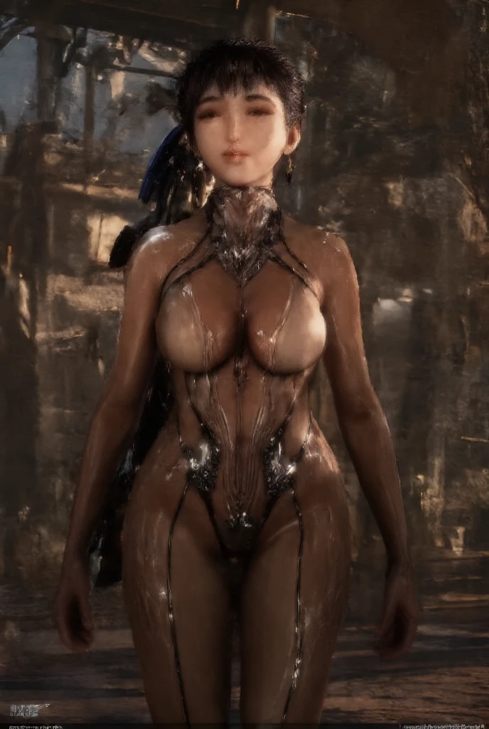 (best qualtiy), ((tmasterpiece), (the detail: 1.4), 3D, hdr(HighDynamicRange), Ray traching, NVIDIA RTX, Hyper-Resolution, Unreal 5, sub surface scattering, PBR Texture, Post-processing, Anisotropic filtering, depth of fields, Maximum Acutance and Acutance, Many-Layer Textures, Albedo e mapas Speculares, Surface coloring, Accurate simulation of light-material interactions, perfectly proportions, rendering by octane, Two-colored light,Keep your feet open,breast rubbing,Soft chest,Fair and tender breasts, largeaperture, Low ISO,White balance,trichotomy,8K raw data,Pink puffiness,NSFW,(IU),(Lee Ji-eun),The kinky is exposed,Cleavage is seductive,exposed bare shoulders,breasts out,Sweaty skin,Be red in the face,(Shot in the breast:1.8),(Transparent clothes:1.6),(attack on titans),(he is wet),(Naked),female titan, der riese, at a forest, Woods in the background, volume fog, The skin, Muscle fibers may be seen, Muscle fibers, blond hairbl, eBlue eyes, Green woods,Two giants against each other,Touch each other's breasts,JOJO standing,