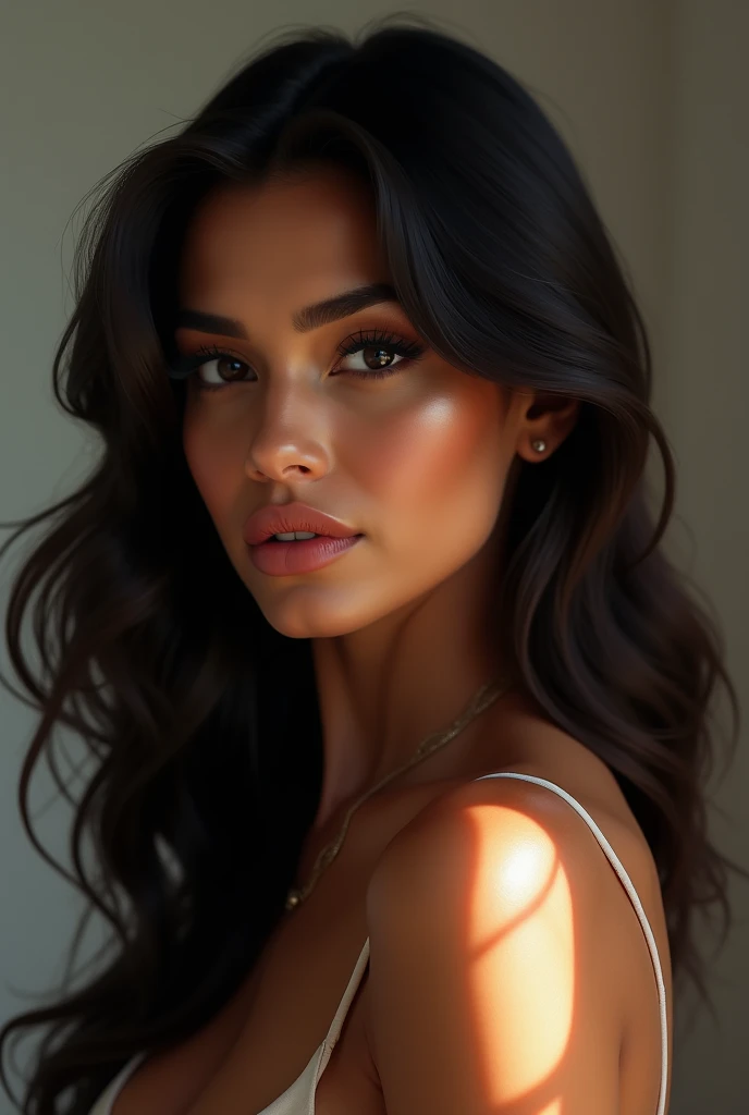 Genrate a india beauty clour is white and sex hot 