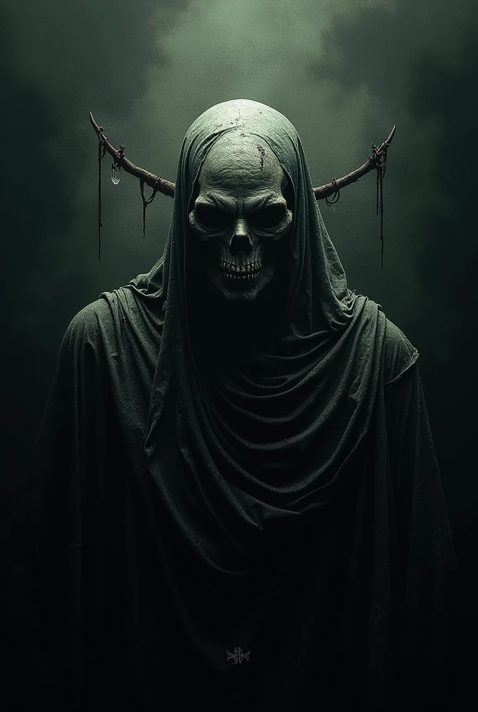 "Ebon Wraith": "Set against a pitch-black backdrop, this skull’s jagged features and hollow eyes pierce through the darkness. The dark undertones and sharp lines evoke a sense of ominous power, perfect for a striking phone wallpaper.