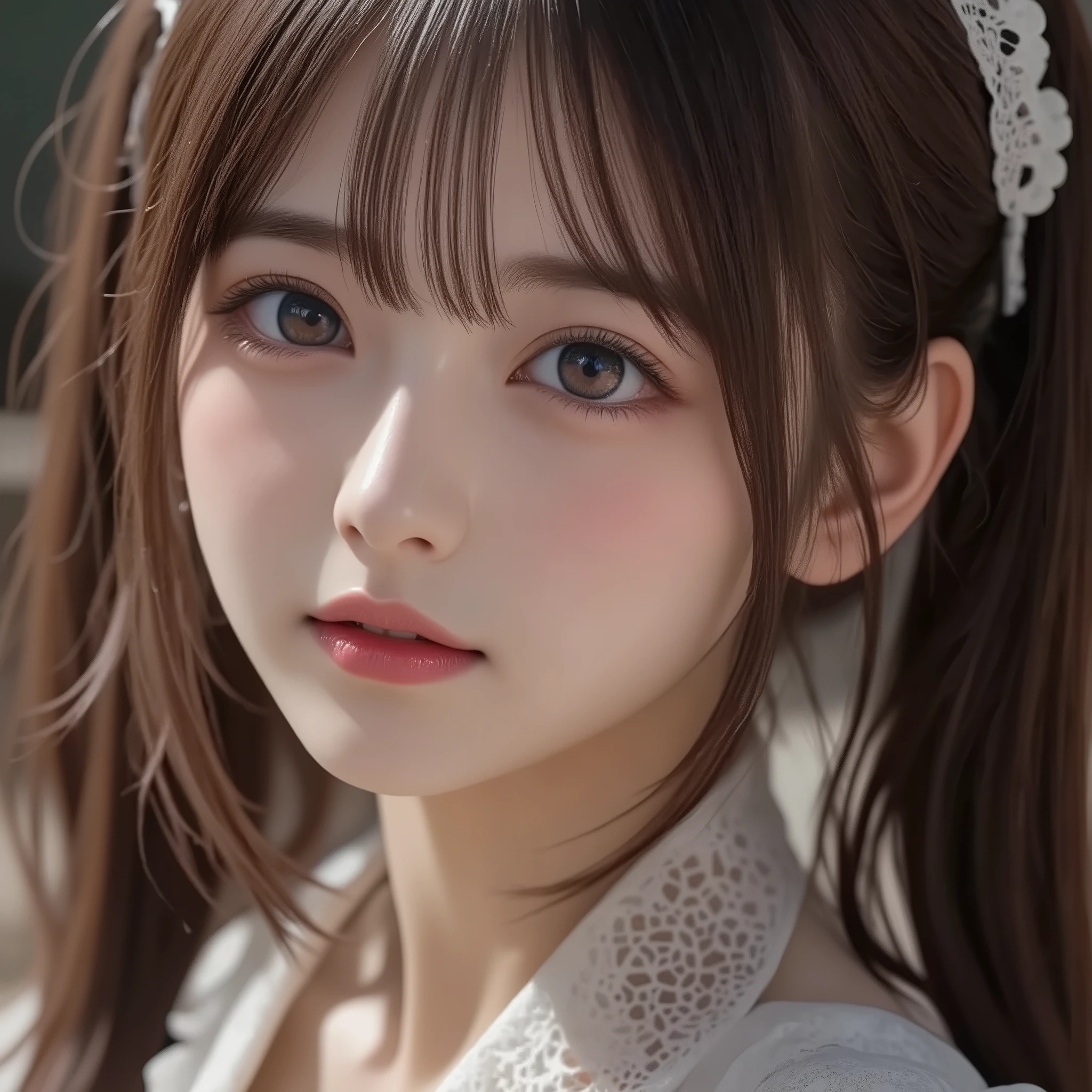 8k, ultra high definition , best quality , Masterpiece,rule of thirds,golden ratio, surreal,photograph, one woman,( girl :1.3), cute, cute顔, 細部まで beautiful eyes, 細かく Details, mature woman, princess,extream close up,smile, black hair,Short twin tail hair,ID photo,future, Brutal Cyberpunk Woman, luxurious and beautiful ,prairie,(( ethnic costumes:1.5)),Fancy Fashion, Luxurious Decor,(BDSM Femdom),(Cute girl ),(Upper class woman:1.5), Expression of Despair , dark atmospheric lighting , fine detail, Detailsな顔,anger, charming eyes,(ポートレートphotograph:1.4), fantasy art ,( beautiful faces:1.4),美しく charming eyes、 beautiful eyes,Silver Remaining,( Thin Waist:1.4)、( Beautiful :1.4), pink lips, profile,((( ideal body shape))),Small bust, A cup :2,、 portrait:2、 perfect anatomy 、鮮明な Details、 Details, thin lips,完璧で beautiful faces ,完璧で cute顔, Meticulous Skin , Perfect Limbs 、 Thin Waist, surreal,Light and Dark, fashion magazine cover,bloom