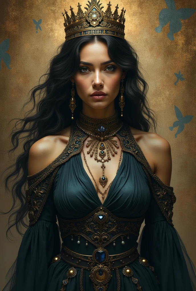 (((close-up shot))), (((nighttime))), (((dark tones))), (((black filter))), (dark outside), Luis Royo-style illustration of a beautiful striking figure, (((slim frame that exudes confidence and resilience))), intricate full sleeve tattoo, (tetradic color combination), 32k resolution, best quality, gaze into the camera, white light. (((fully clothed)))