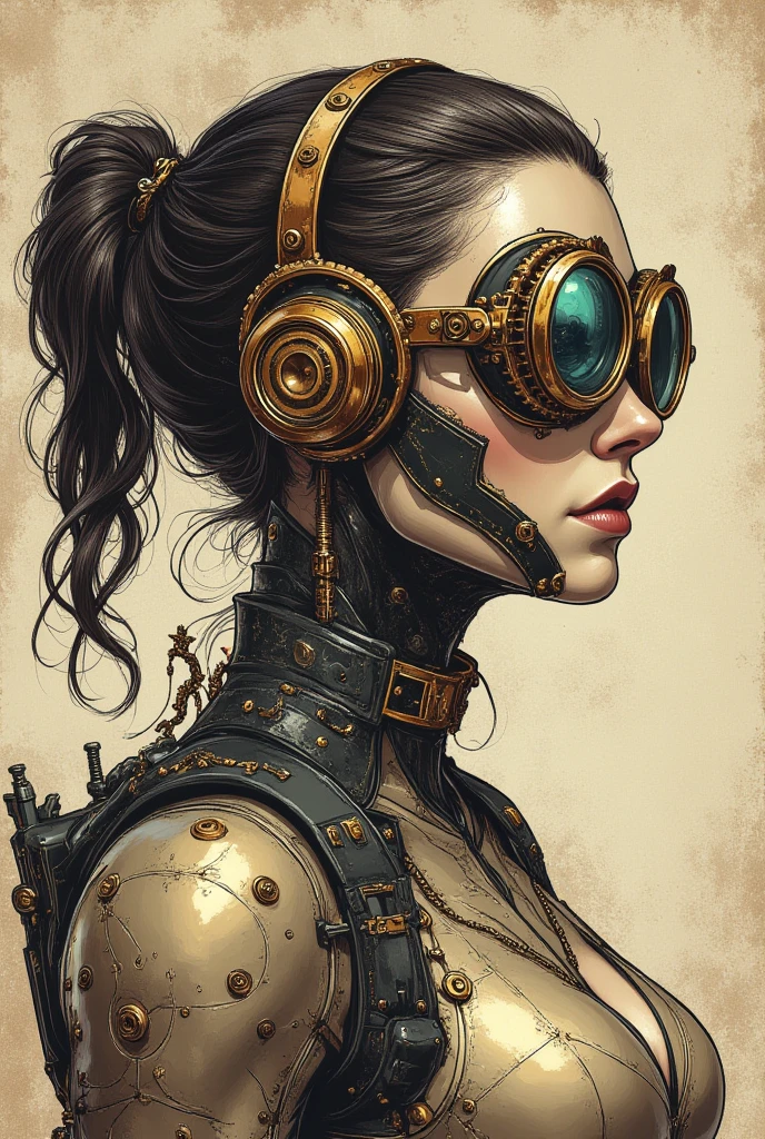 (Android Jones style), (Enki Bilal style:1.333), perfect (full body:1.5) (steampunk funny granny), dark atmosphere, gloomy illumination, insane, stunning, dramatic, completed artwork, HQ:1.1, 64k, high resolution
<lora:xl_more_art-full_v1:1>, <lora:DetailedEyes_V3:1>
