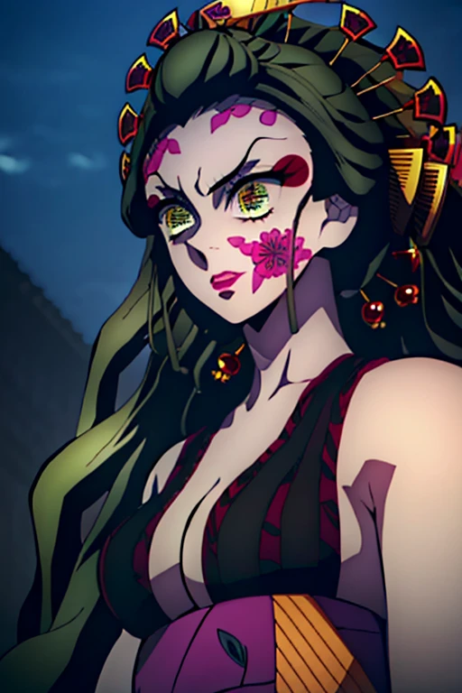 master-piece,hyper quality, hyper detailed,perfect drawing,CG,3D,8k,illustration,beautiful face girl,one beautiful girl, samurai costume, black hair, ponytail, big red ribbon, kimono, obi sword, tachi, wakizashi, double point, hakama, Japan armor, hanging eyes but cute, dignifiedCute expression, cute smile, hand on sword handle, round cute buttocks, looking back with a smile, butt sticking out pose, 3 sizes B90W60H95, moonlight leaking through the clouds, old castle, ruins, gradient sky,Beautiful girl in a loincloth Japanese outfit Lower body bare Rich breasts Back appearance Cute Well-formed face big Buttocks Looking back with a cute smile Three sizes B95W60H90 master-piece,hyper quality, hyper detailed,perfect drawing,CG,3D,8k,illustration
