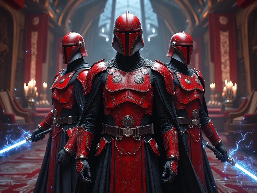 cccp, raw photo cinematic still, rule of thirds, 8k, hdr, group of mandalorians wearing helmets, dressed in traditional russian shirts dancing kalinka malinka, undefined