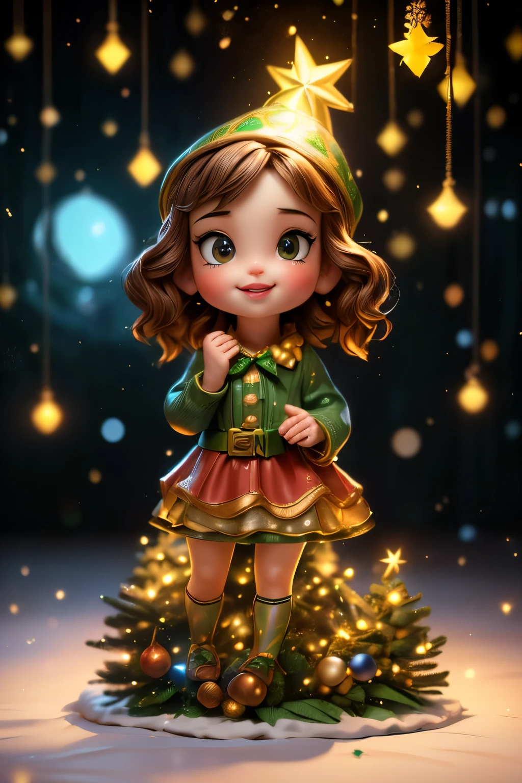 cute girls and boys celebrate christmas and epiphany, Christmas,Epiphany,holiday,celebration,intricate detailed lights decorations,seasonal decorations,(best quality,4k,8k,highres,masterpiece:1.2),ultra-detailed,(realistic,photorealistic,photo-realistic:1.37),HDR,professional,vivid colors,studio lighting