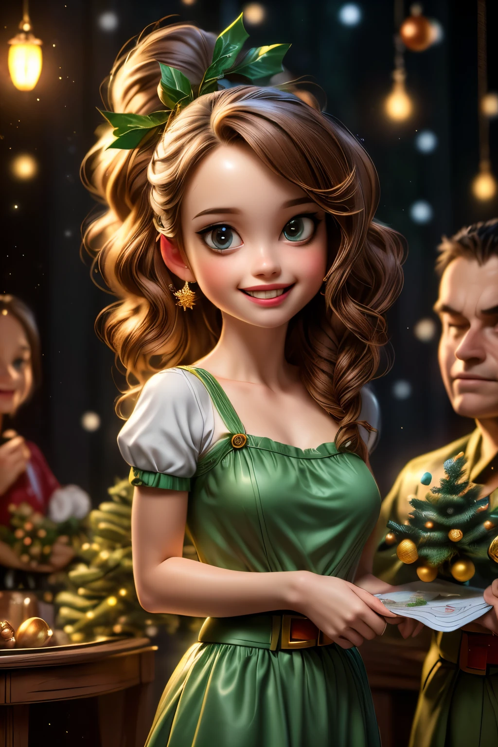 cute group of girls and boys celebrate christmas and epiphany, Christmas,Epiphany,holiday,celebration,intricate detailed lights decorations,seasonal decorations,(best quality,4k,8k,highres,masterpiece:1.2),ultra-detailed,(realistic,photorealistic,photo-realistic:1.37),HDR,professional,vivid colors,studio lighting