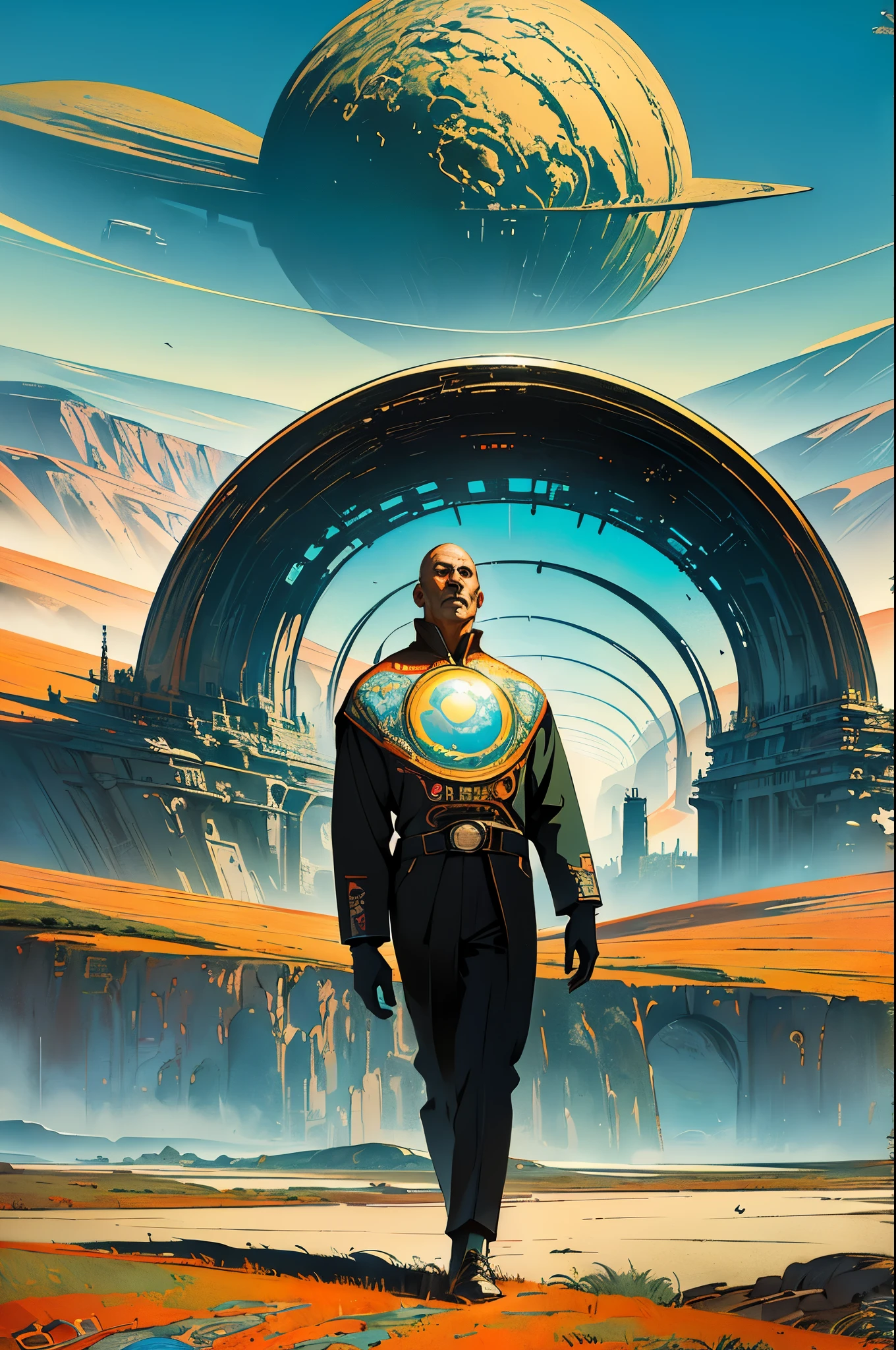 ((( masterpieces in the highest quality))),(((retro vintage sci-fi movie poster))),(((vast landscape))),(((Surreal))),(((Surrealism)))