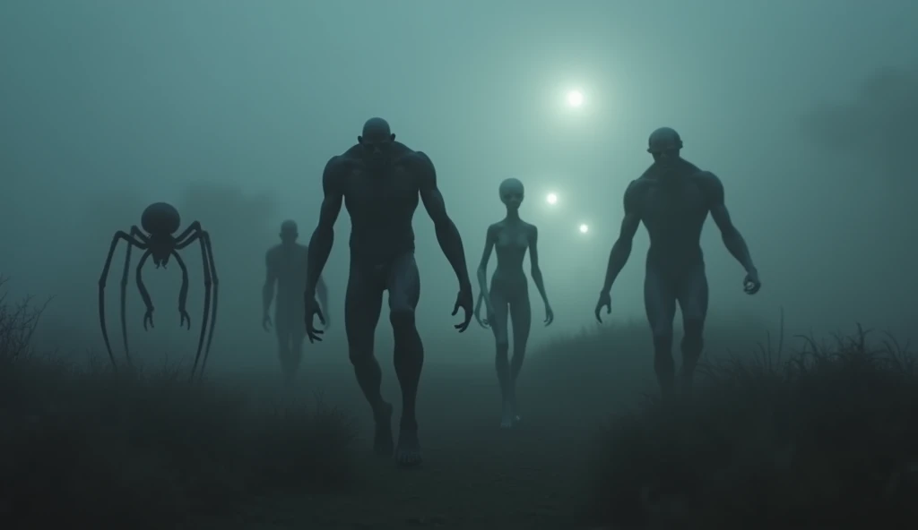 Some Creepy Creatures in the Dark Jungle